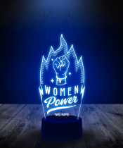 lampka_3d_led_plexido_prezent_na_dzień_kobiet_women_power