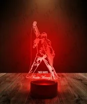 Lampka LED 3D Plexido Freddie Mercury