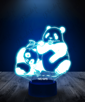 Lampka LED 3D Plexido Misie Panda - 2