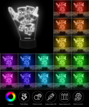 Lampka LED 3D Plexido Pamiątka Chrztu Świętego - 3