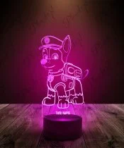 Lampka LED 3D Plexido Psi Patrol Chase Policjant