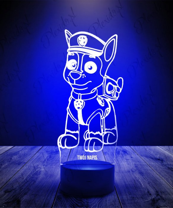 Lampka LED 3D Plexido Psi Patrol Chase