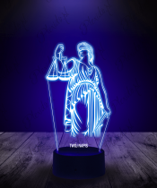 Lampka LED 3D Plexido Adwokat Sąd - 3