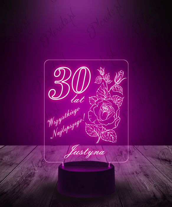 lampka_led_plexido_prezent_na_30_urodziny_kwiaty