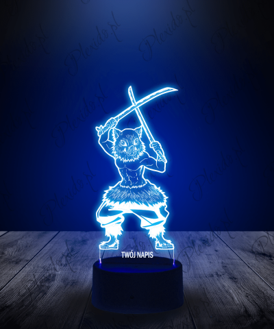 Lampka LED 3D Plexido Demon Slayer Inosuke Hashibira - 1