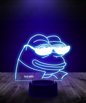 Lampka LED 3D Plexido Memy Żaba Pepe - 1