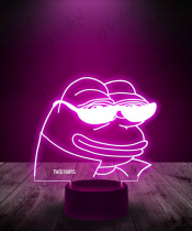 Lampka LED 3D Plexido Memy Żaba Pepe - 2