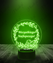 Lampka LED 3D Plexido Prezent na Urodziny Wszystkiego Najlepszego - 2