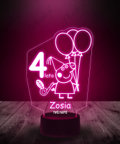 Lampka LED 3D Plexido Prezent Urodziny Świnka Peppa - 1