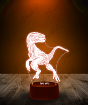 lampka_led_plexido_welociraptor_dinozaur