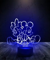 Lampka LED 3D Plexido Myszka Minnie i Miki