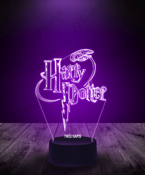 Lampka LED 3D Plexido Harry Potter Napis - 2
