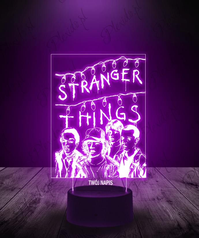 Lampka LED 3D Plexido Stranger Things List I Postacie Plexido pl lampka-led-3d-plexido-stranger-things-list-i-postacie-plexido-pl