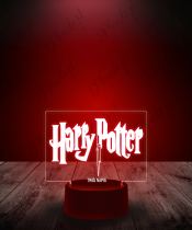 Lampka LED 3D Plexido Statuetka Harry Potter Napis - 3