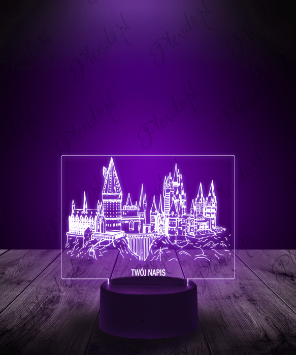 Lampka LED 3D Plexido Harry Potter Hogwart Szkoła