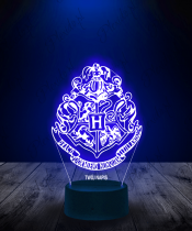 Lampka LED 3D Plexido Harry Potter Herb Hogwartu - 3