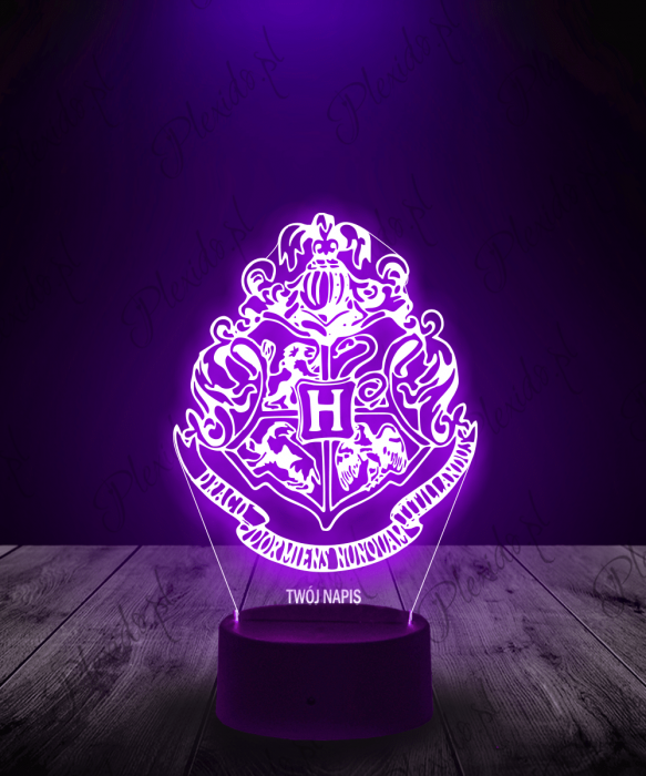 Lampka LED 3D Plexido Harry Potter Herb Hogwartu - 4