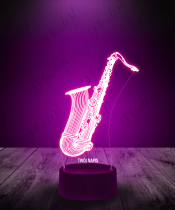 Lampka LED 3D Plexido Saksofon