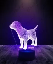 Lampka LED 3D Plexido Szczeniak Labrador