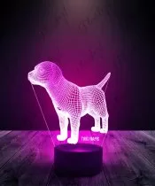Lampka LED 3D Plexido Szczeniak Labrador