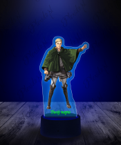 Lampka LED 3D Plexido z Nadrukiem Erwin Smith Attack on Titan