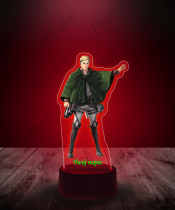 Lampka LED 3D Plexido z Nadrukiem Erwin Smith Attack on Titan