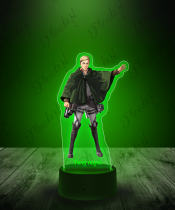 Lampka LED 3D Plexido z Nadrukiem Erwin Smith Attack on Titan