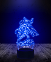 Lampka LED 3D Plexido Fairy Tail Erza Scarlet - 3