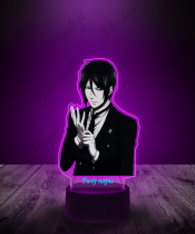 Lampka LED 3D Plexido z Nadrukiem Sebastian Michaelis Kuroshitsuji