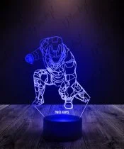 Lampka LED 3D Plexido Iron Man