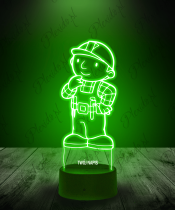 Lampka LED 3D Plexido Bob Budowniczy