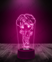 Lampka LED 3D Plexido BTS Suga