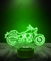 Lampka LED 3D Plexido Motocykl Chopper