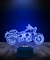 Lampka LED 3D Plexido Motocykl Chopper