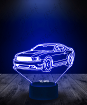 Lampka LED 3D Plexido Samochód Mustang S197