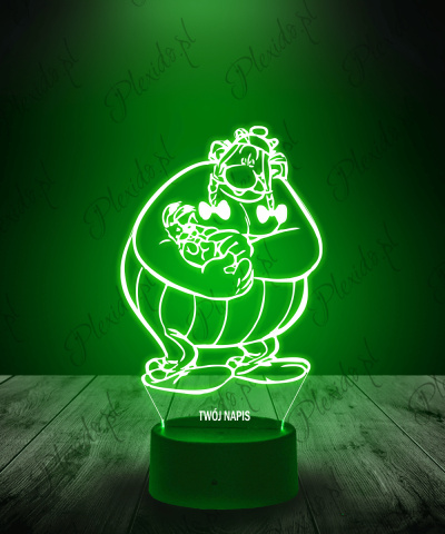 Lampka LED 3D Plexido Obelix