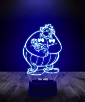 Lampka LED 3D Plexido Obelix