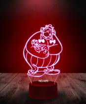 Lampka LED 3D Plexido Obelix