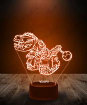 Lampka LED 3D Plexido Dinotrux