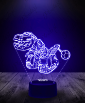 Lampka LED 3D Plexido Dinotrux