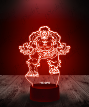 Lampka LED 3D Plexido Hulk Potwór