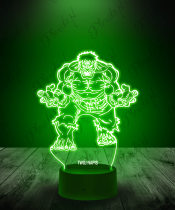 Lampka LED 3D Plexido Hulk Potwór