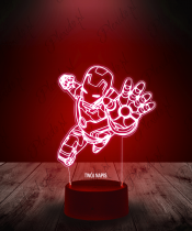 Lampka LED 3D Plexido Iron Man Tony Stark