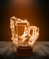 Lampka LED 3D Plexido Koparko-Ładowarka