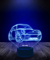 Lampka LED 3D Plexido Samochód Mini Cooper