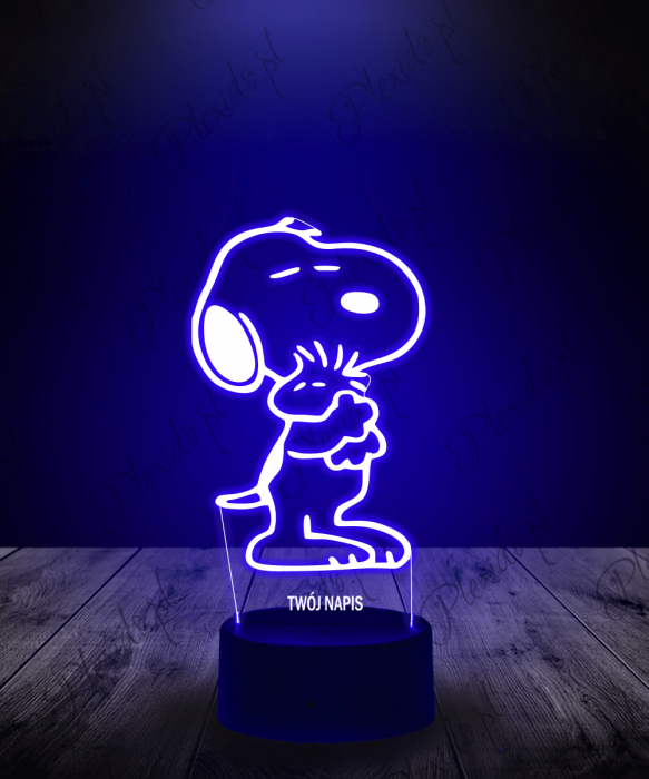 Lampka LED 3D Plexido Snoopy Piesek