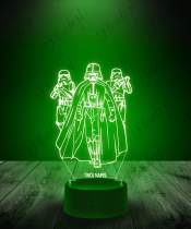 Lampka LED 3D Plexido Lord Vader Szturmowcy