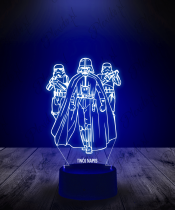 Lampka LED 3D Plexido Lord Vader Szturmowcy