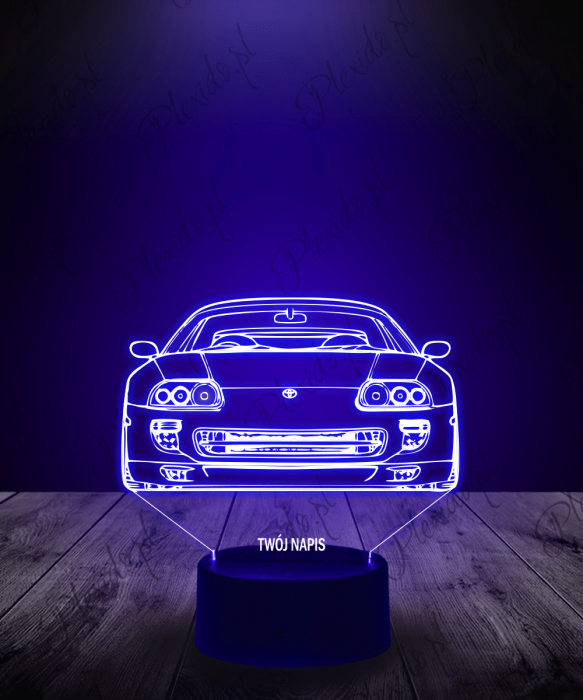 Lampka LED 3D Plexido Samochód Toyota Supra