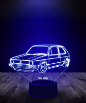 Lampka LED 3D Plexido Auto VW Golf MK1